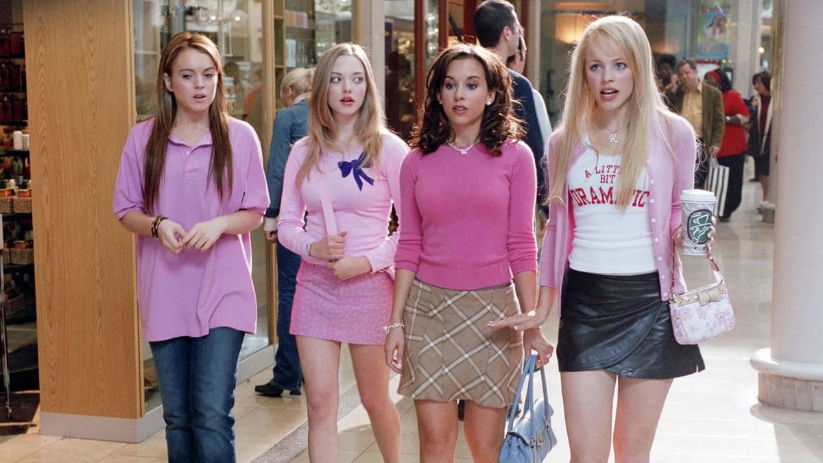 salteditions's tweet image. #PerfectFrame | Mean Girls (Mark Waters, 2004)

💅 “On Wednesdays we wear pink”   

Tutti i #mercoledì pubblichiamo un frame particolarmente significativo per il #cinema e per noi.

#meangirls
#teenmovie 
#lindsaylohan