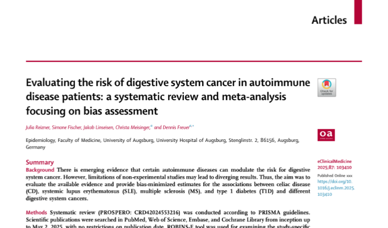 We are proud of our recently published systematic review and meta-analysis on the association between autoimmune diseases and digestive system cancers published in <a href="/eClinicalMed/">eClinicalMedicine – The Lancet Discovery Science</a>; #cancer #autoimmunity  #eClincalMedicine #OpenAccess authors.elsevier.com/sd/article/S25…
