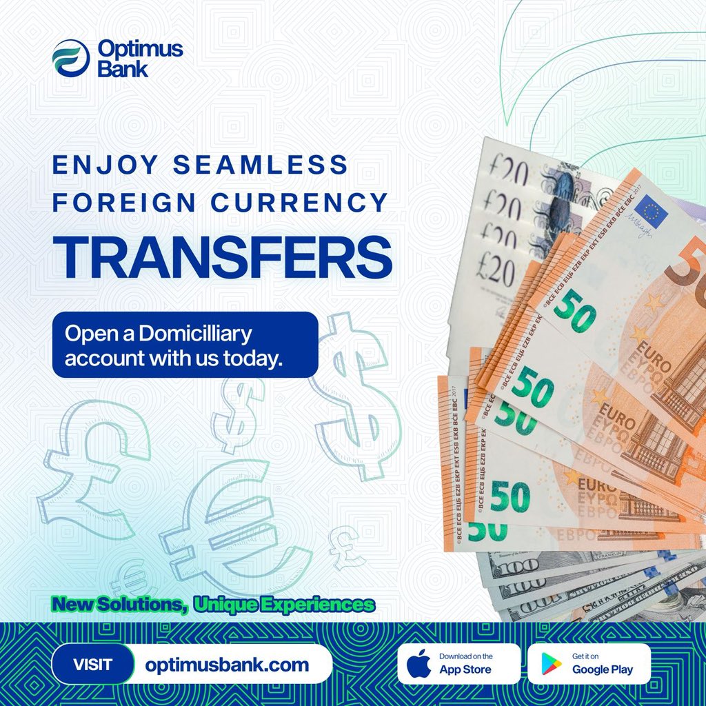 Silva Nimi☔️🥷 (@silva_ojonimi) on Twitter photo Why stress when your bank can make it easy?
Join <a href="/OptimusBank/">Optimus Bank</a> for seamless foreign currency transactions. Why stress when your bank can make it easy?
Join <a href="/OptimusBank/">Optimus Bank</a> for seamless foreign currency transactions.