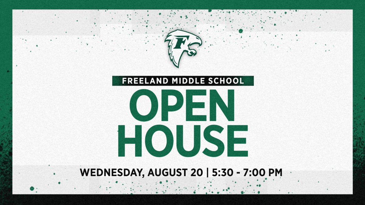 We are one week away from the FMS Open House. Please see the Back to School Newsletter for all details needed for this event. We look forward to seeing all of our Falcons next week!

#GoFalcons