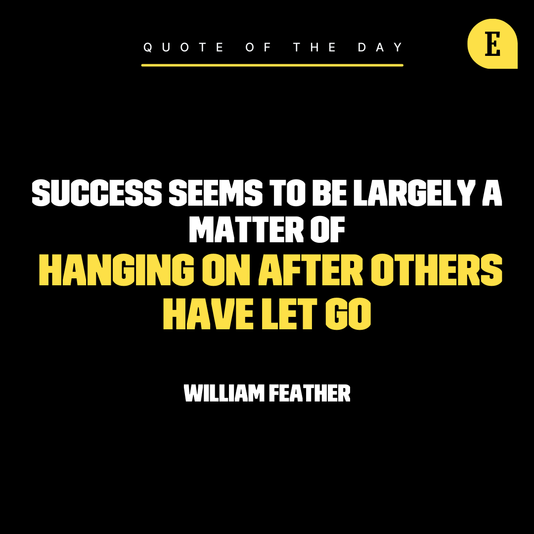 Success takes determination!