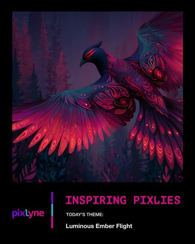 ✨INSPIRING PIXLIE✨
🔥✨🕊LUMINOUS EMBER FLIGHT🔥✨🕊

Ashes don’t always mean endings.
Sometimes they mean ignition.
When your ember lifts, glowing—will you follow it?

Let your light take flight.🔥✨🕊
#inspiringpixlies #wearepixlyne #pixlyne #artcommunity