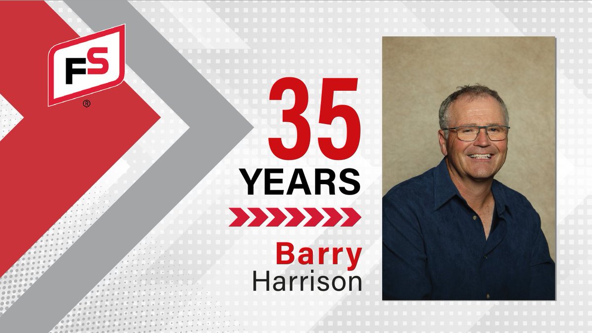 Barry Harrison is celebrating his 35th Workiversary with us today! Please join us in congratulating Barry on this amazing milestone! #FSproud #FSEnergy #FSEnergy