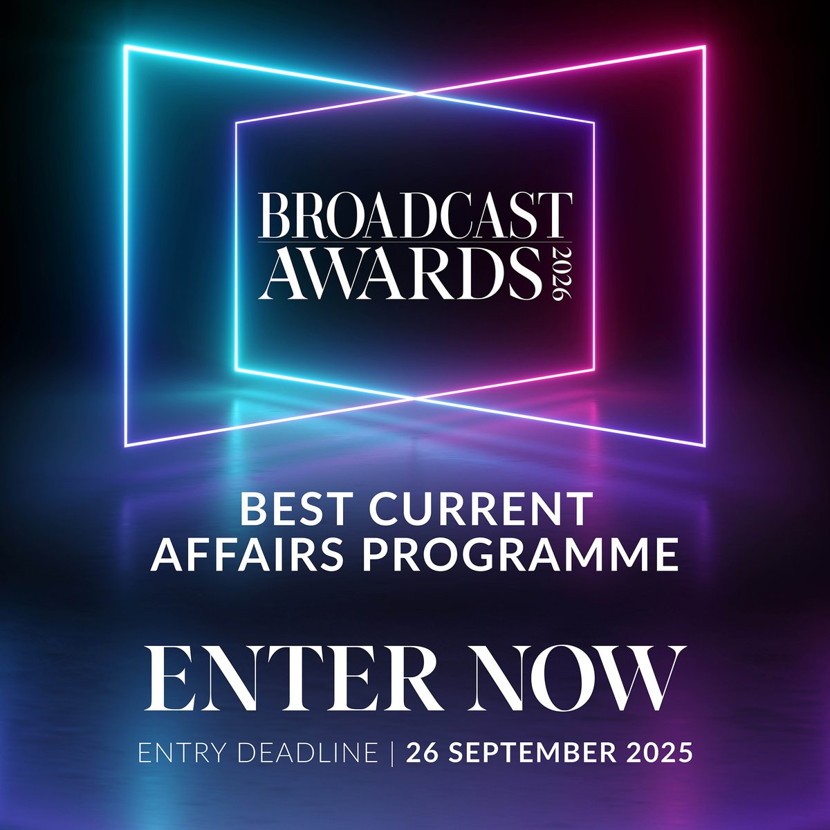 Did your #CurrentAffairs Programme offer outstanding analysis or investigation? It's time to celebrate your team and their hard work!

See the full criteria &amp; start your entries now!
 
Enter here: bit.ly/BA26Enter