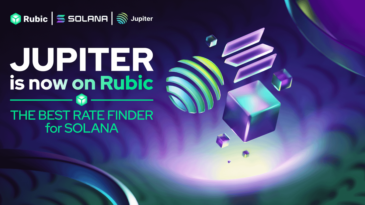 To boost on-chain routes on @Solana, we’ve added <a href="/JupiterExchange/">Jupiter (🐱, 🐐)</a> — a top liquidity aggregator sourcing routes from major Solana DEXs, delivering unmatched pricing options.

🟩 Now, all that power is live on Rubic for swaps to, from, and on Solana with 0% protocol fees.