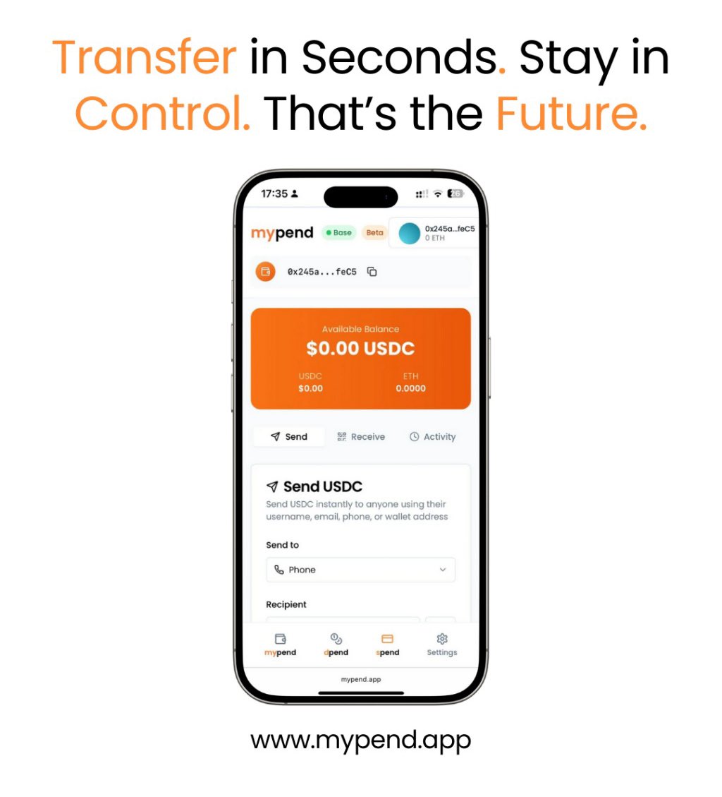 Pend_hub's tweet photo. GM☀️
With MyPend, your assets move instantly — and only when you say so.
No delays. No fees. No compromises.
#mypend #Web3 #Wallet #PendBeta #RWA #Crypto https://t.co/1KotIFdSON