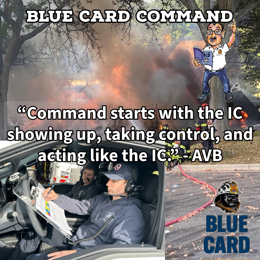 BlueCardHZ's tweet image. 🔥 “Command starts with the IC showing up, taking control, and acting like the IC.” – AVB

#BlueCardCommand #IncidentCommand #FiregroundLeadership #AVB #HazardZoneCommand