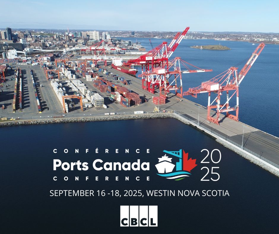 CBCL Limited is heading to Ports Canada! Make sure to stop by our booth to learn more about our experience in history in marine infrastructure and consulting throughout Atlantic Canada and the Caribbean. Learn more: cbcl.ca/solutions/mari… #PortsCanada #CBCLToday