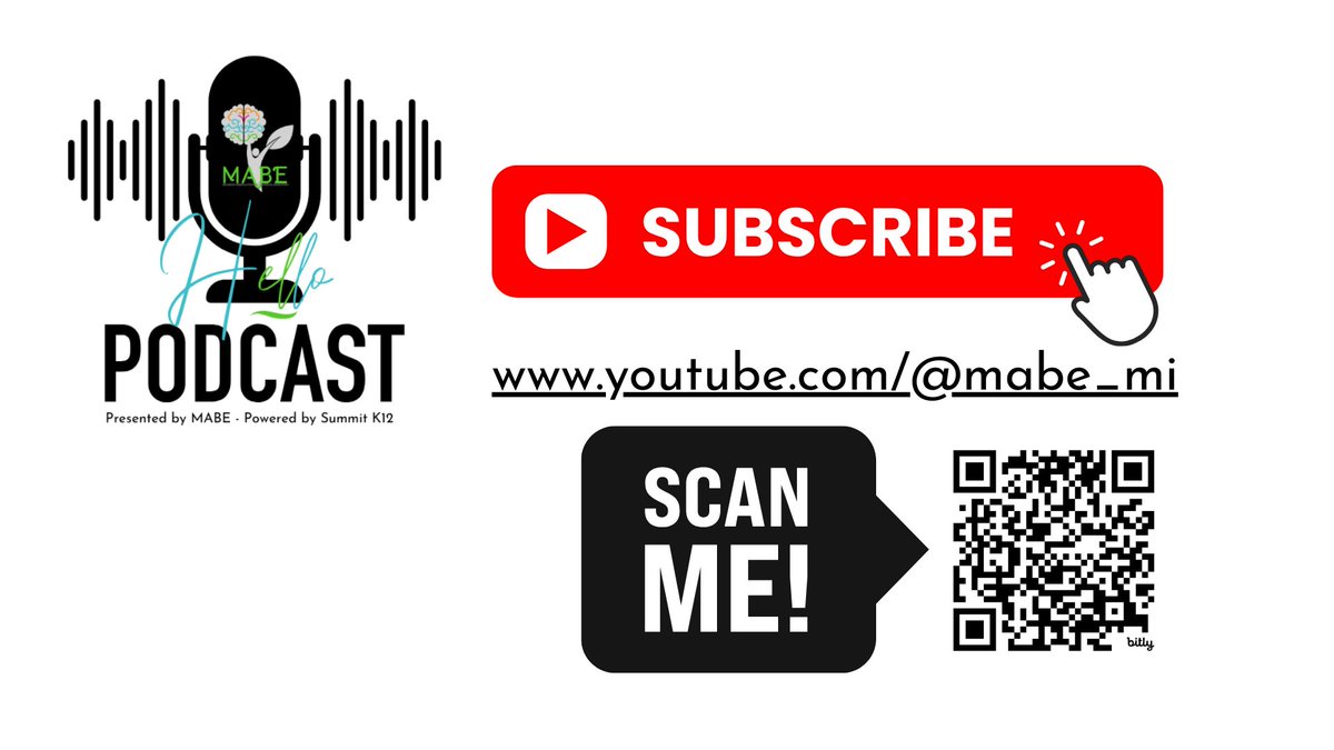 🎙️ MABE Hello Podcast 
📺 Subscribe now ➡️ youtube.com/@mabe_mi
📱 Scan &amp; listen today!
#MABE #Podcast #MultilingualEd