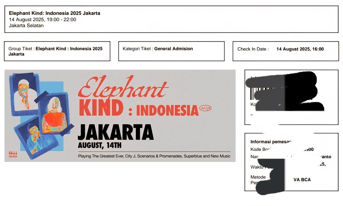 cikwan23's tweet photo. WTS Elephant Kind Jakarta
1 tix only https://t.co/hoORWHZwSM