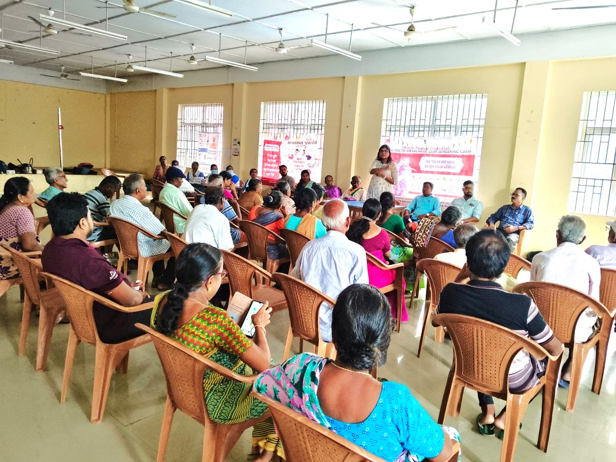 Under #TBMuktBharatAbhiyaan, Directorate of Health Services, A&amp;N Administration has organised an awareness-cum-screening camp at Community Hall, Buniyadabad with support of Ward 8 Councillor. 59 screened, 37 X-rays done; ABHA &amp; PM-JAY cards created for better TB &amp; NCD care.