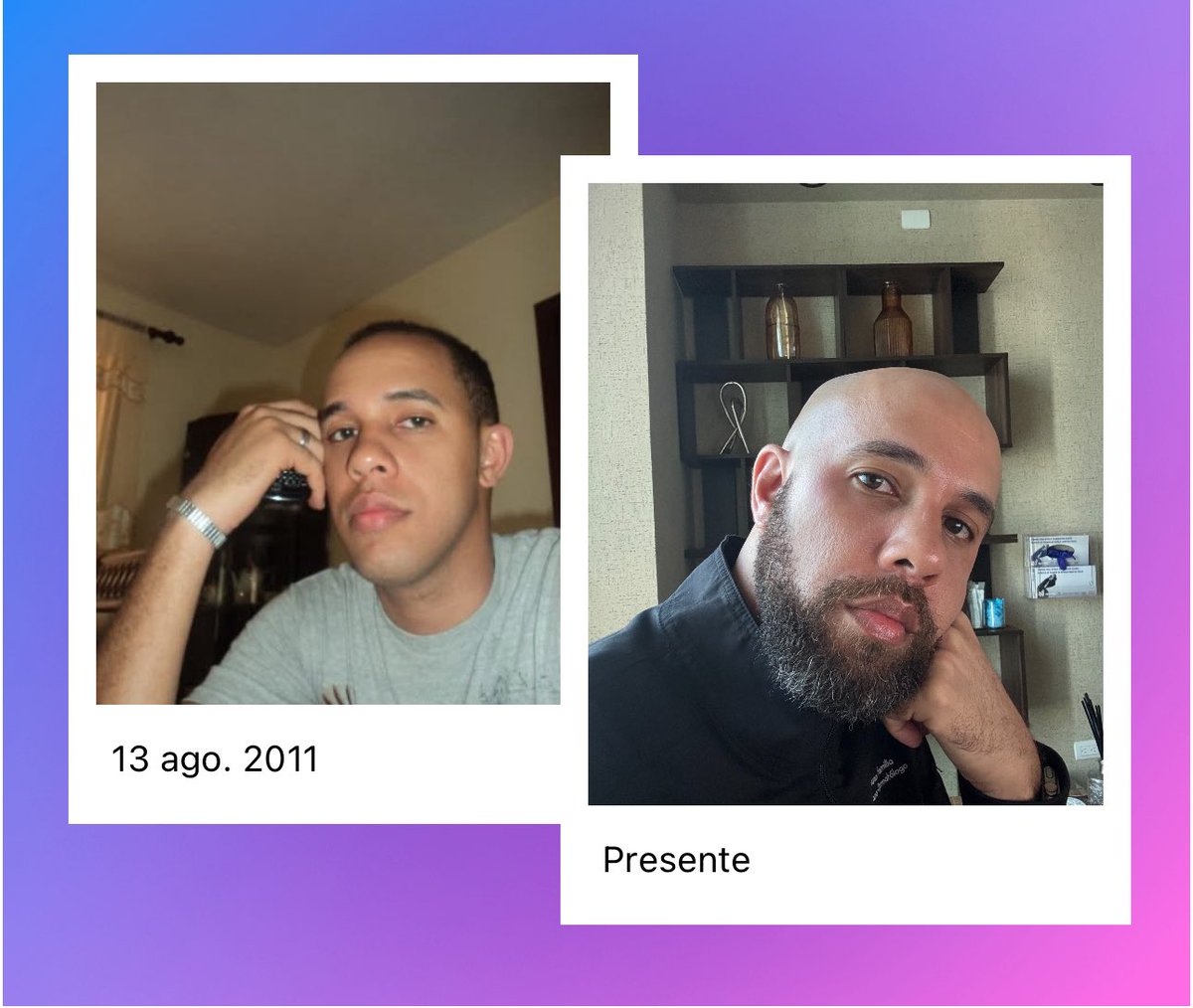 ¡14 años de diferencia!