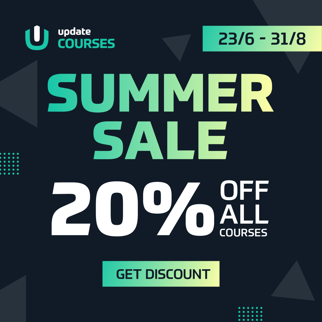 The sun’s still shining and so is our Summer Sale! ☀️

Level up with Update Courses - online programs for .NET developers by .NET developers: <a href="/konradkokosa/">Konrad Kokosa</a> • <a href="/Scooletz/">Szymon Kulec</a> • <a href="/lukaszpyrzyk/">Łukasz Pyrzyk</a> • <a href="/danielmarbach/">Daniel Marbach🇨🇭</a> • Stephen Cleary • <a href="/marcgravell/">Marc Gravell</a> • Sebastian Solnica • <a href="/KooKiz/">Kevin Gosse</a> •