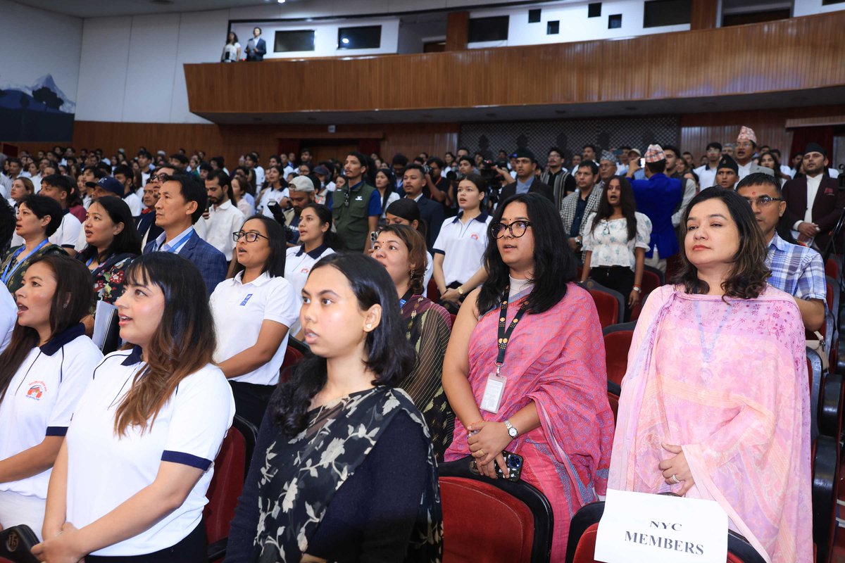 Marking #YouthDay2025, <a href="/UNFPA/">UNFPA</a> in #Nepal joined the national celebration with young leaders, partners &amp; the Rt. Hon. President.

Honoured to foster youth leadership, creativity and commitment to a more inclusive, empowered Nepal.