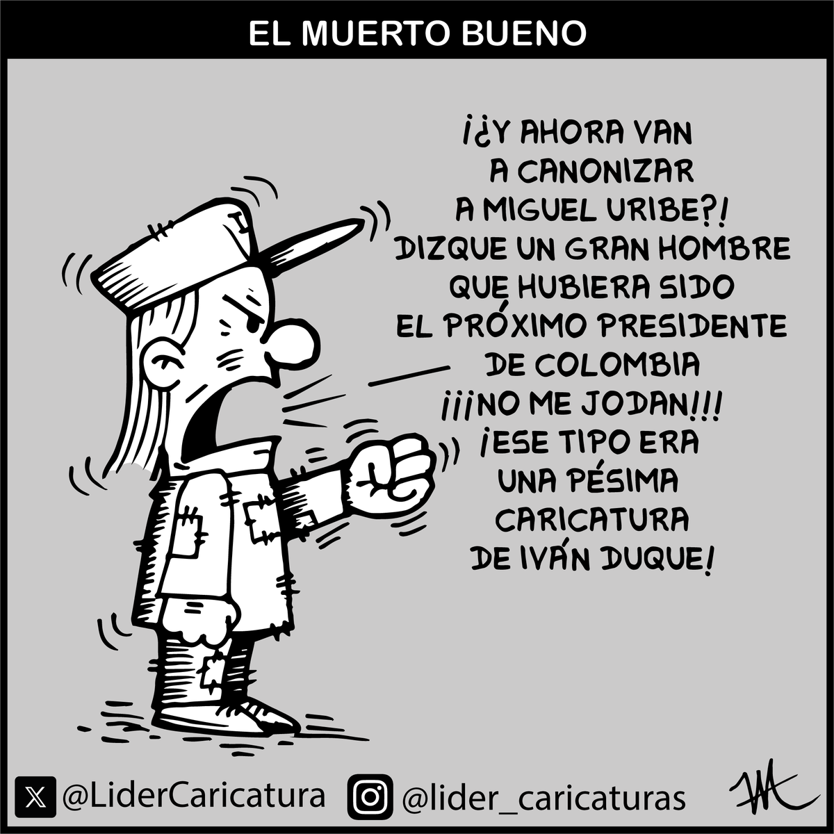 LiderCaricatura's tweet photo. Ahora Miguel Uribe Turbay resultó todo un estadista... ¡No me jodan con ese cuento! #DueleQue digan que #PetroDioLaOrden #PetroAsesino y #FelizMiércoles https://t.co/OsxaJT9AmX