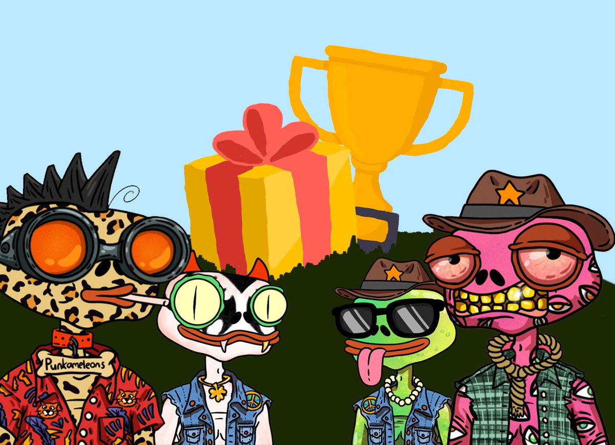 🚨 PUNKS COMMUNITY CONTEST 🚨

We’re giving 1 Punk away!

How to enter:
1️⃣ Create your own Punk meme or illustration using any Punk NFT
2️⃣ Post it with the hashtag #PunkArt &amp; tag <a href="/punkameleonbtc/">Punkameleons</a>
3️⃣ Make it as punky, savage, or creative as possible 🖌️

Deadline: 48 Hours
Winners