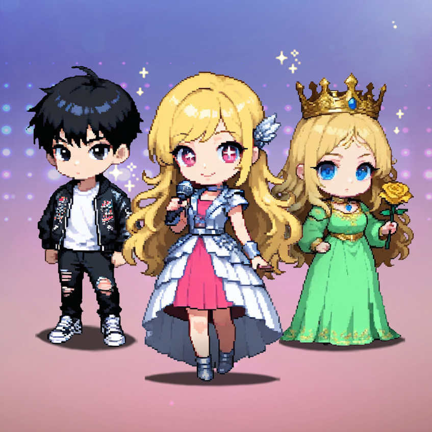 GameAIfy's tweet photo. Next in Original Presets: Pixel SD Character
- A new preset that produces pixelized characters with cute, exaggerated proportions + 9 aspect ratios for true game-ready output.

Try it: https://t.co/i2qwU2YnUD

#GameAIfy #PixelArt #gamedev #indiedev