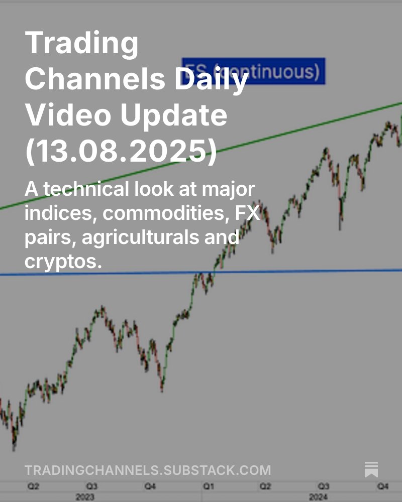 Trading Channels Daily Video Update (13.08.2025) open.substack.com/pub/tradingcha… 
$ES $ES_F $SPX #silver $xagusd #ethereum $ethusd
