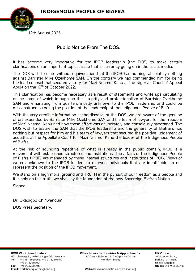 Continue to share very widely!
<a href="/cedoziemm/">Chika Edoziem</a> 
<a href="/ChinasaNworu/">Chinasa Nworu</a> 
<a href="/real_IpobDOS/">Directorate Of State (DOS)</a> 
<a href="/EjioforBar/">bar ifeanyi ejiofor</a>
<a href="/OzekhomeMike/">Mike Ozekhome SAN</a>