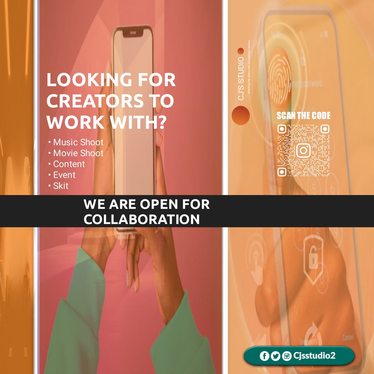 CjsStudio2's tweet image. Are you a content creator looking for a BRAND to partner or collaborate with?
Or are you looking for a BRAND that can work with you regarding CONTENT CREATING?
@cjsstudio2 is that plug that is sure and delivers like Hebrew women 😁
send us a dm now, let&apos;s work