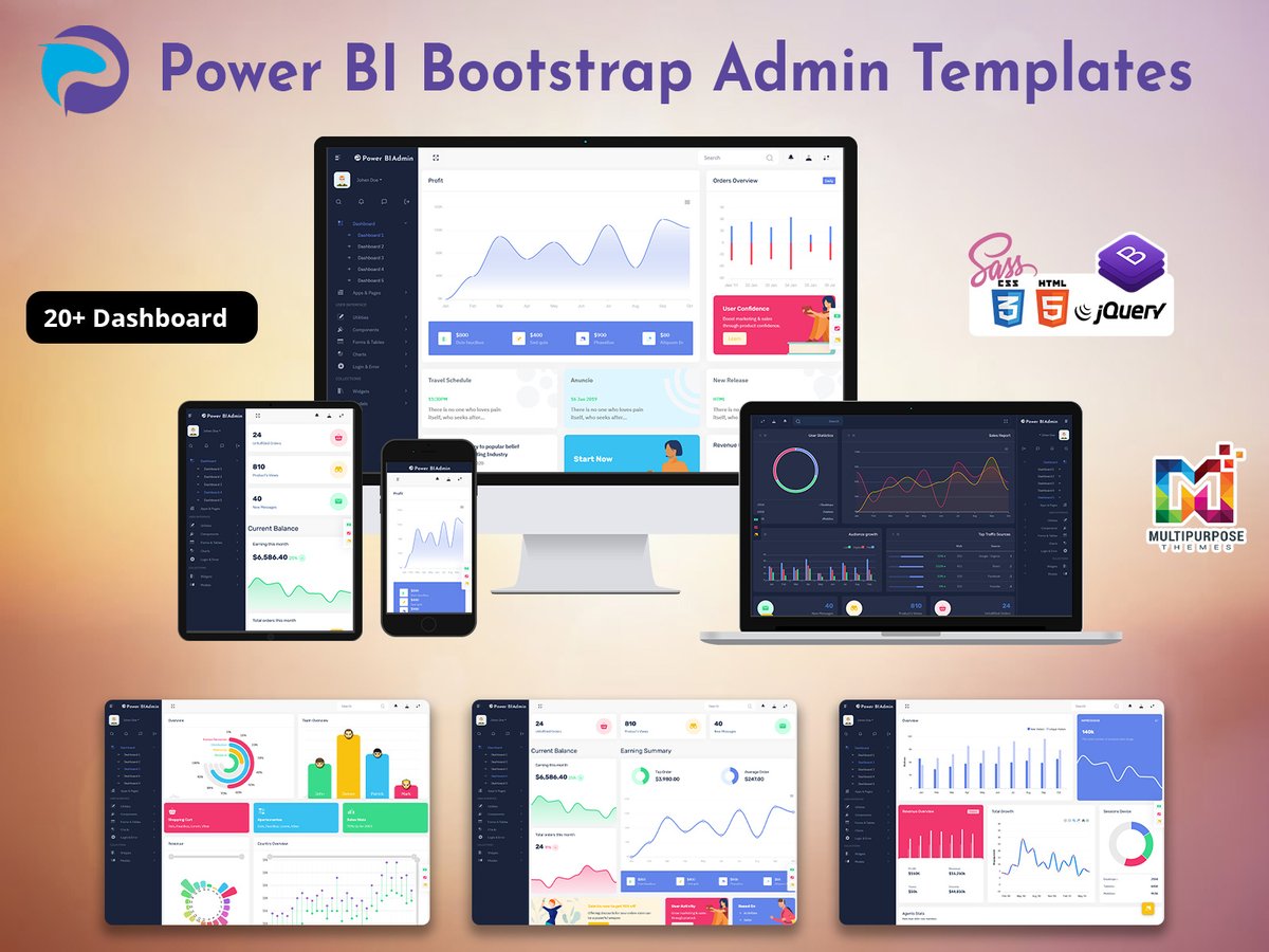 MultiStoreTheme's tweet image. Power BI Admin Dashboard – Transform Data Into Actionable Business Insights
.
Buy Now: themeforest.net/item/power-bi-…
.
#PowerBIDashboard #DataVisualizationUI #BIAdminTemplate #AnalyticsDashboard #Bootstrap5Admin #InteractiveReports #BusinessIntelligenceUI
