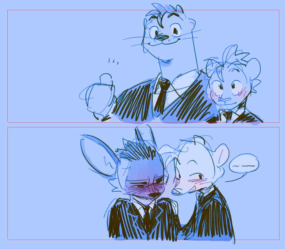 4 cuties walk into a room