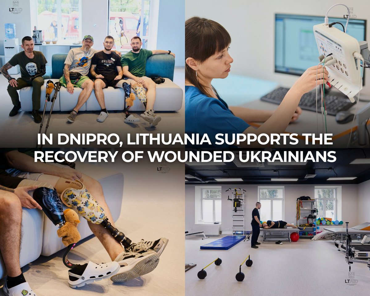 Lithuania MFA | #StandWithUkraine (@lithuaniamfa) on Twitter photo Lithuania supports the recovery of Ukrainian defenders and civilians wounded by Russia’s aggression. 🇱🇹❤️🇺🇦
Thanks to <a href="/LTembassyUA/">LTembassyUA</a> funding, 15 of them will receive modern prosthetics and full rehabilitation at Dnipro’s newly opened Superhumans center. #LTAid #StandWithUkraine Lithuania supports the recovery of Ukrainian defenders and civilians wounded by Russia’s aggression. 🇱🇹❤️🇺🇦
Thanks to <a href="/LTembassyUA/">LTembassyUA</a> funding, 15 of them will receive modern prosthetics and full rehabilitation at Dnipro’s newly opened Superhumans center. #LTAid #StandWithUkraine