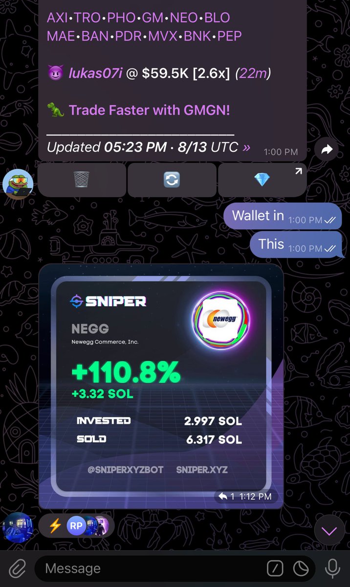 Nothing better than seeing my boys’ PnLs go green 💰