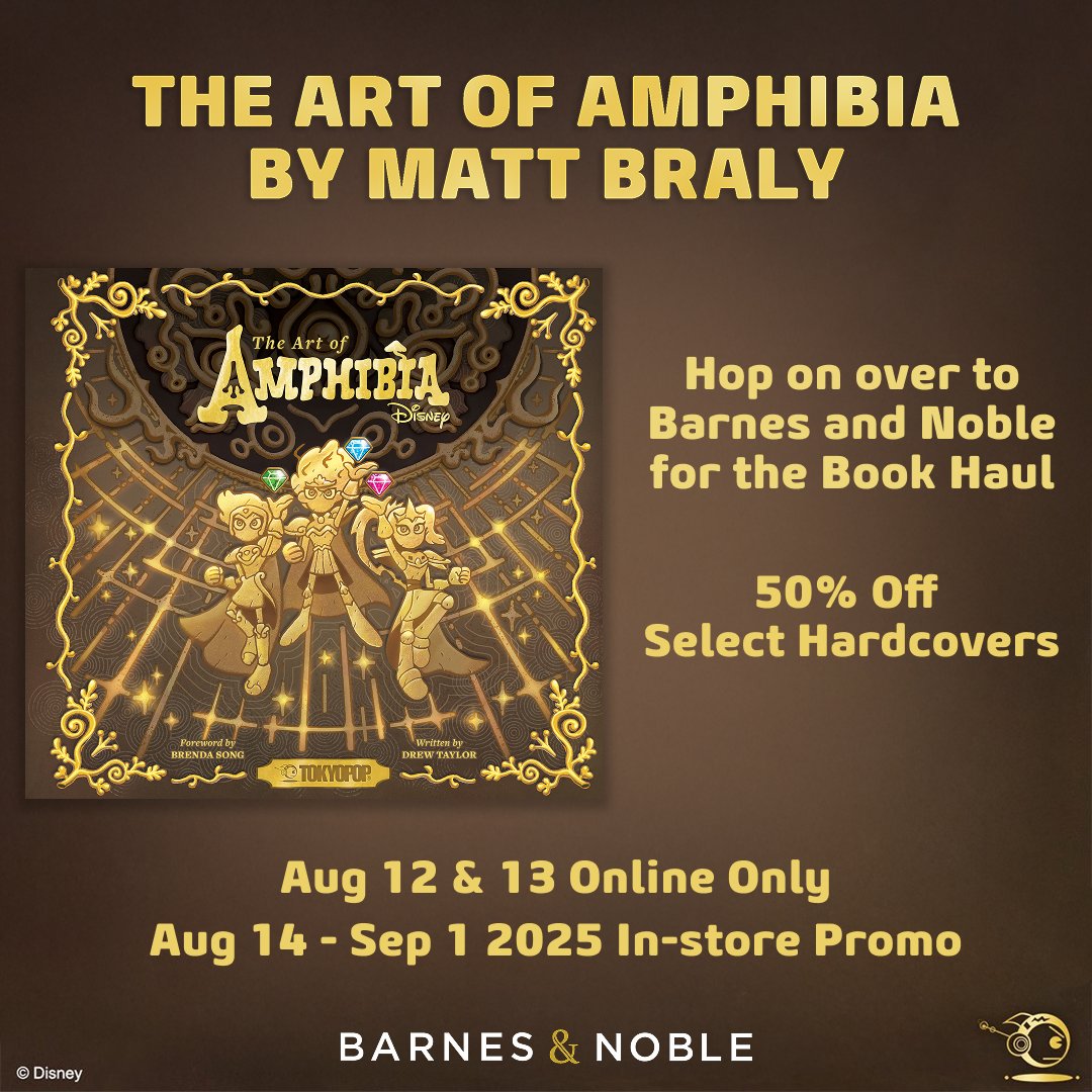 🚨HEY!! The Art of #Amphibia from <a href="/TOKYOPOP/">TOKYOPOP</a> is HALF OFF starting today for online <a href="/BNBuzz/">Barnes & Noble</a> premium members, and half off for EVERYONE  (instore and online) starting tomorrow until sep 1st!!!  This is a great opportunity to snag book for much, much less than release price!!! 🐸