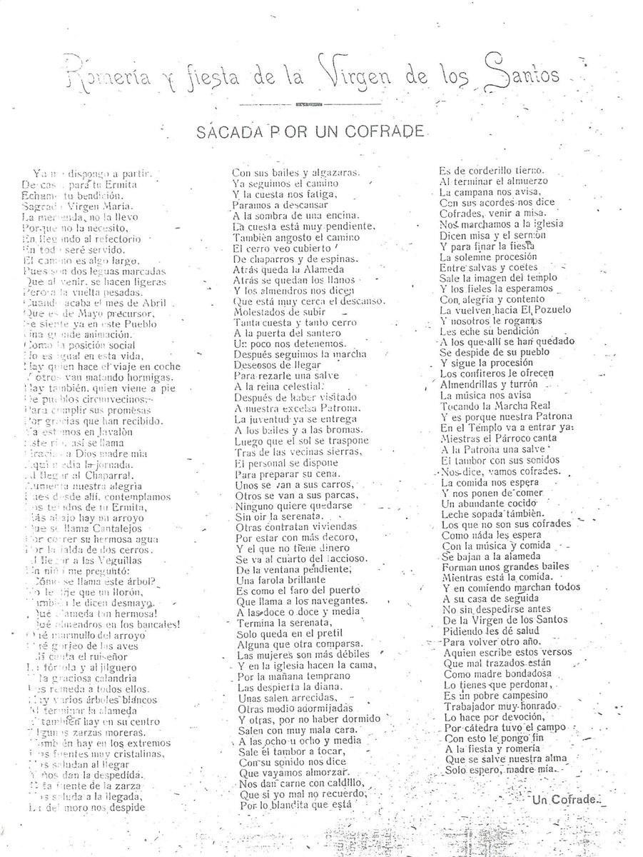 JOSEMOCANABARBA's tweet photo. 1941-1949.- 03.3. HISTORIA DE LA VIRGEN DE LOS SANTOS (Pozuelo de Cva., C. Real, España). https://t.co/AWYEcU1H85 https://t.co/ycrztxYtSs