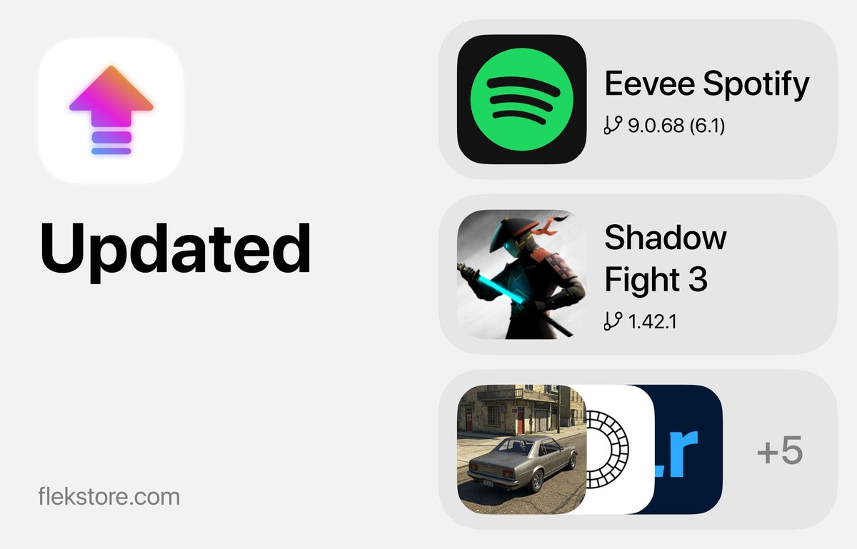 flekstore_com's tweet photo. Has been updated on https://t.co/j5G7OKYMq6

• Shadow Fight 3
• Eevee Spotify
• HabitKit
• MadOut 2
• Facetune
• Dazz Cam
• Bazaart
• Lightroom
• Coconote
• VSCO https://t.co/aeHt6STyAc