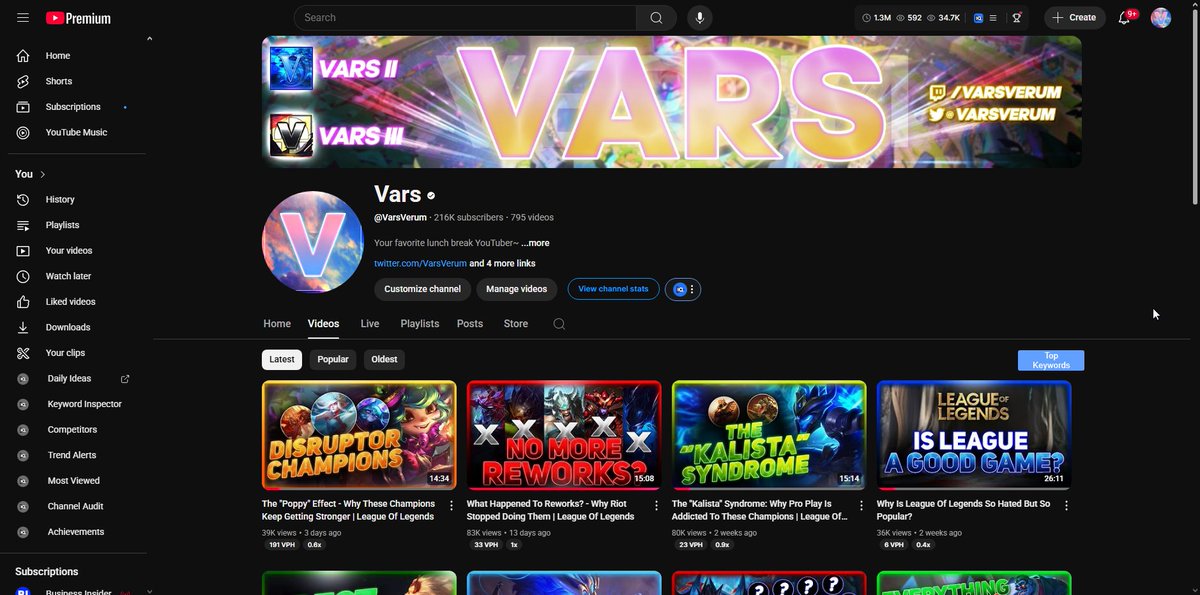 VarsVerum's tweet image. Looking for a new Ed1tor for my League channel!

Requirements:
- Must be up to date with the game
- Experience using League Director or some other free camera cinematic tool
- Bonus points if you have worked on video essays before
- 2+ videos a month

DM/reply if interested~