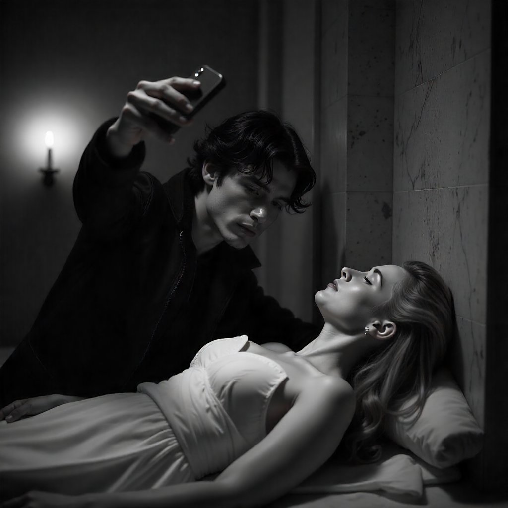 Antes de tomar el letal veneno, Romeo tomó una foto a la inerte Julieta para actualizar su estado *duckface*.