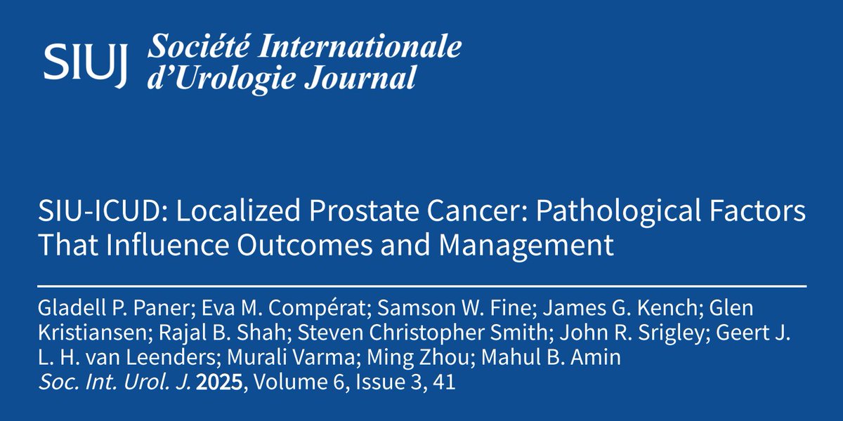 SIU_Journal's tweet image. 📖In this review, the authors explore various pathological factors that affect the #outcomes and #management of #localized #prostate #cancer.

🔗to Full Article: mdpi.com/3348036
📜Latest Issue: mdpi.com/2563-6499/6/3?…

@SIU_urology @pcvblack @SpiessPhilippe @LysCampeauMD