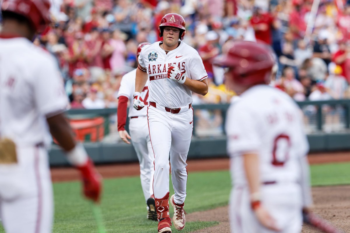 D1Baseball (@d1baseball) on Twitter photo "This is another loaded roster that can retain its spot at the top of the sport if the offensive onslaught from last year doesn’t falter significantly. Indeed, the players are there to return to Omaha."
We look back at <a href="/RazorbackBSB/">Arkansas Baseball</a>'s 2025 and peek ahead to its 2026 roster ⤵️ "This is another loaded roster that can retain its spot at the top of the sport if the offensive onslaught from last year doesn’t falter significantly. Indeed, the players are there to return to Omaha."
We look back at <a href="/RazorbackBSB/">Arkansas Baseball</a>'s 2025 and peek ahead to its 2026 roster ⤵️