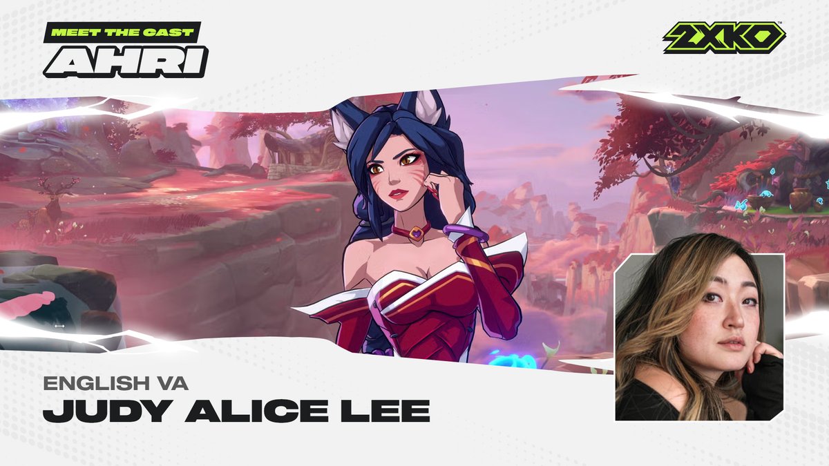 don't be scared, it's only magic. @judyalicelee voices ahri, the nine-tailed fox, in 2xko.