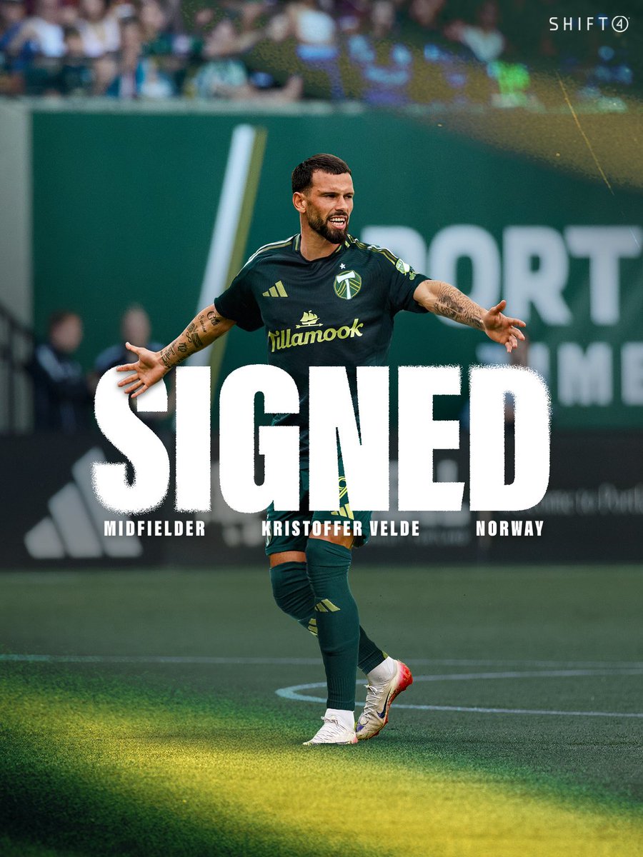 V is for 𝙑𝙀𝙇𝘿𝙀.

Welcome to Portland, Kristoffer! 

📰: bit.ly/VeldeSigns x <a href="/Shift4/">Shift4</a>