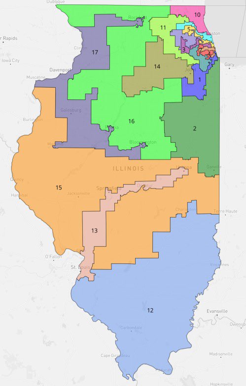Before running off to Illinois to fearmonger about redistricting, Indiana Democrats might want to take a look at what gerrymandering actually looks like.