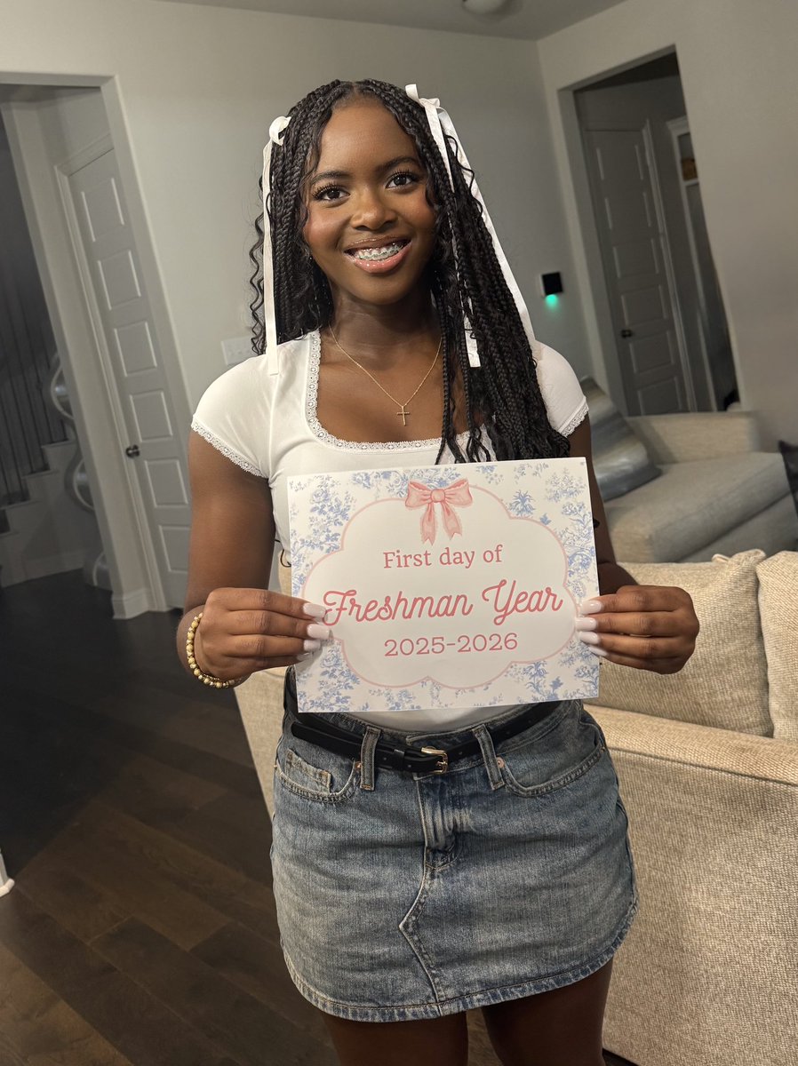 1st day of high school for my Burleson Elk! She is still a daddy’s girl and my princess…even if she is growing up 🥹. 

It’s probably still a good idea to check on ya boy 😂

#RackEm
