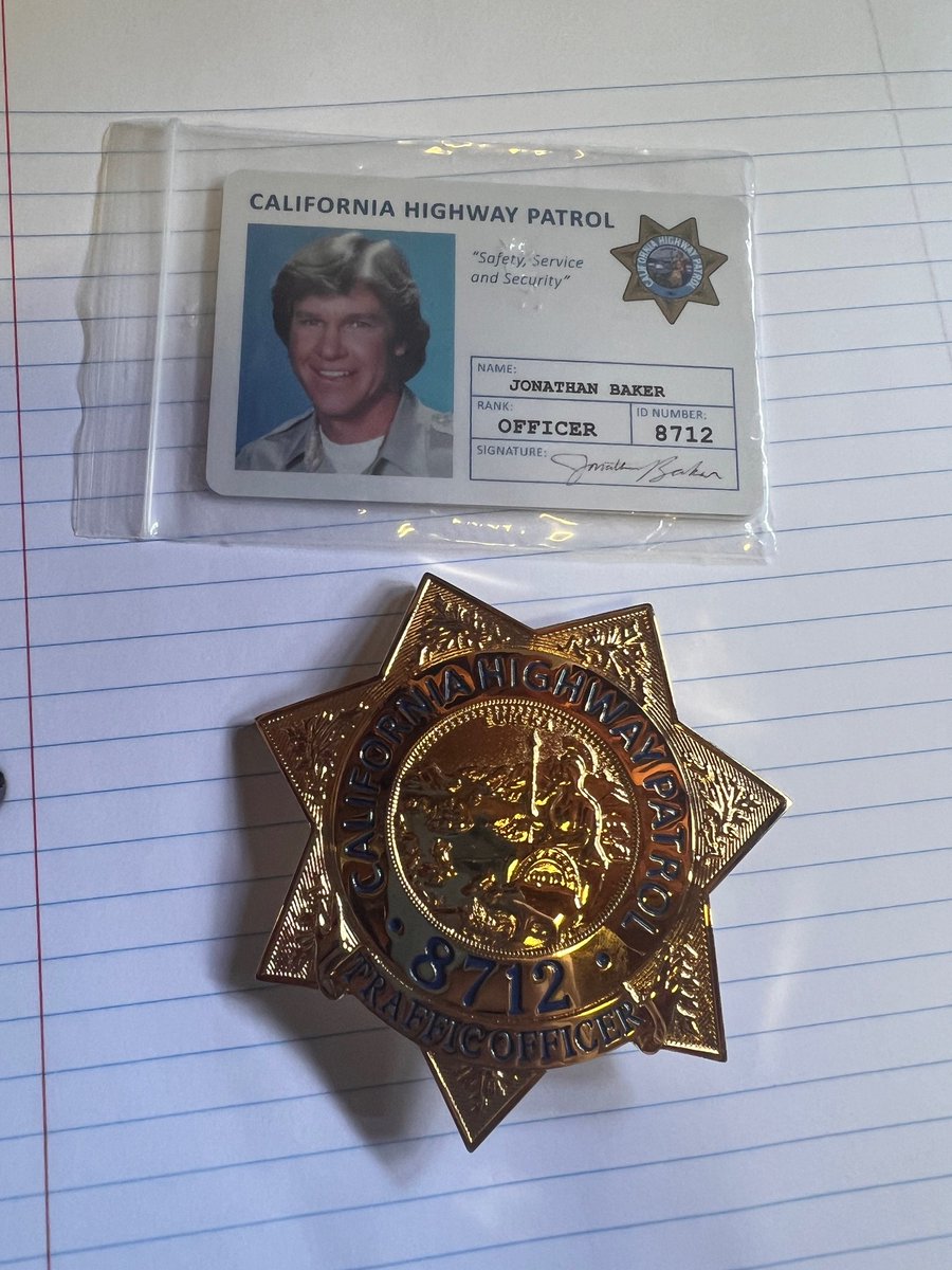 Chips Badge and ID- order today at - LarryWilcox.net/shop