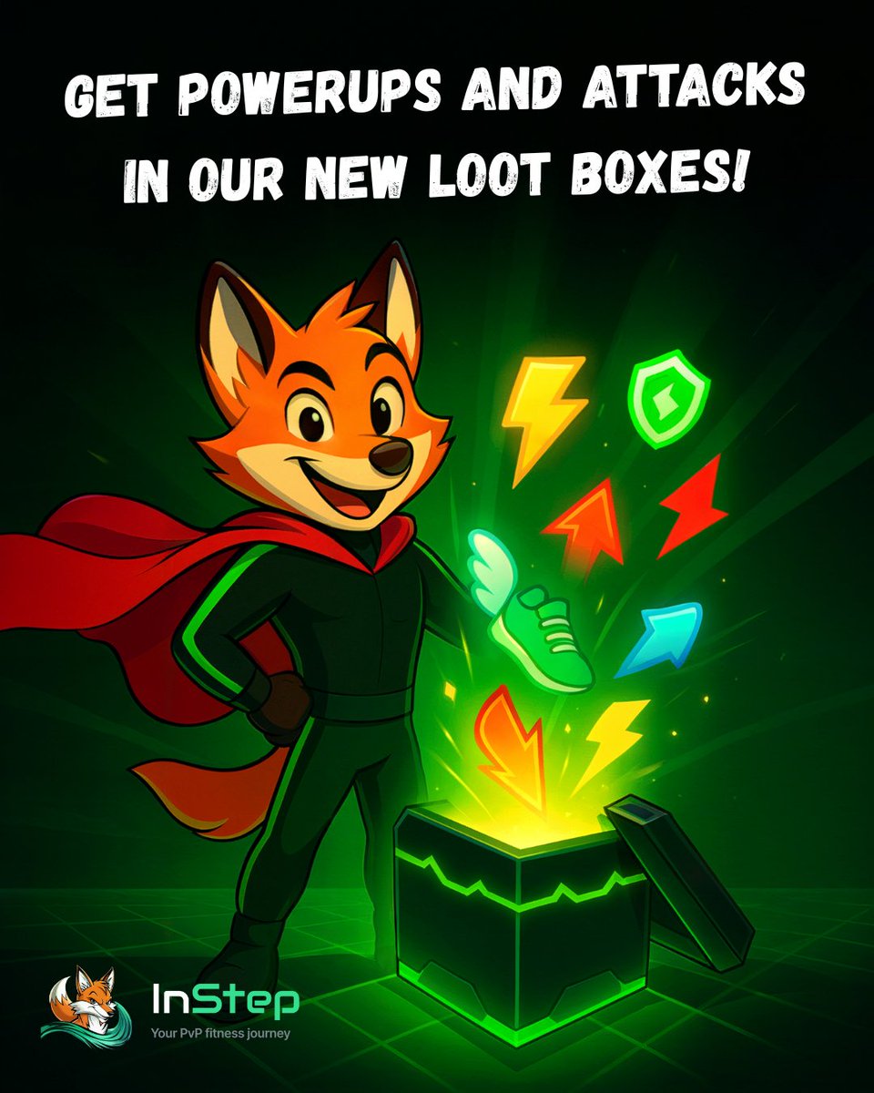 IT'S POWERUP SEASON!  

It’s not just about the $BONK or $USDC, our new Loot Boxes are loaded with Powerups and Attacks to dominate other players.  

ATP points in. Game changing tools out.  

Welcome to the first season of Instep LootBoxes.  

Join using the link below for a