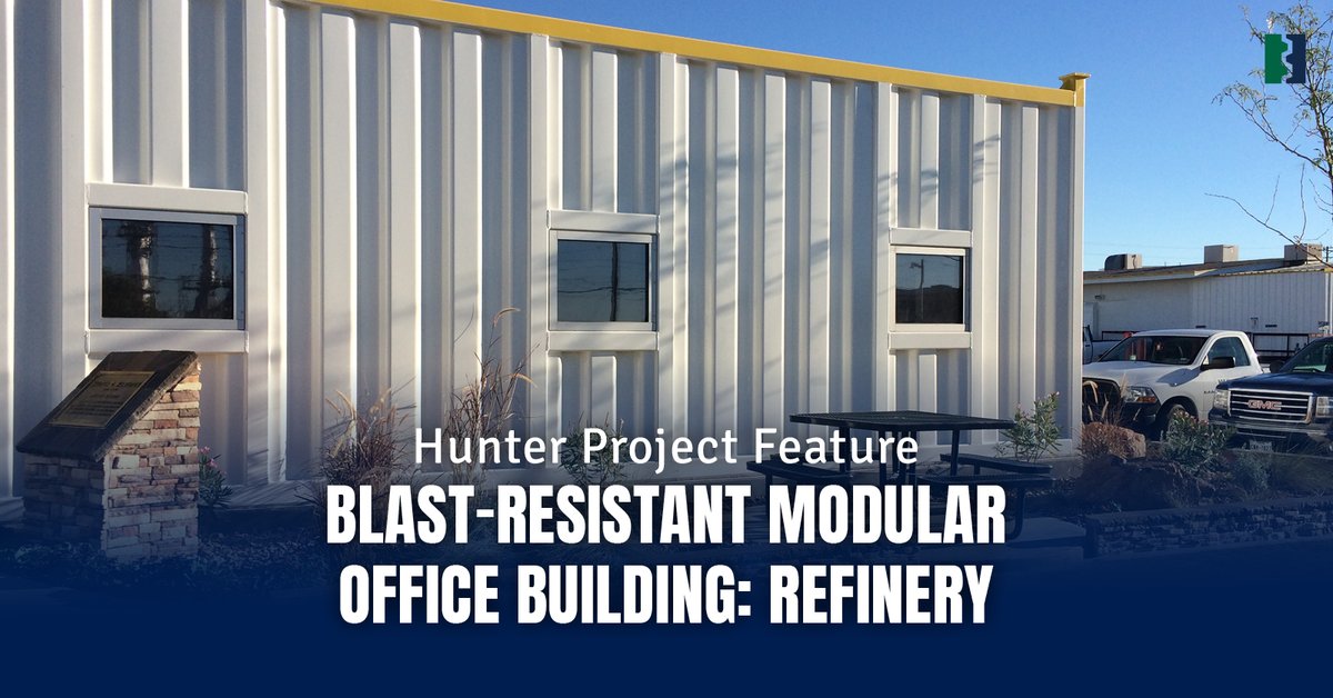 A custom modular office building Hunter manufactured in Texas pairs the protective reinforcements required in dangerous refinery settings with connectedness and creature comforts that fuel operational efficiency.
#CustomModular #ModularConstruction 
bit.ly/44TVaJz