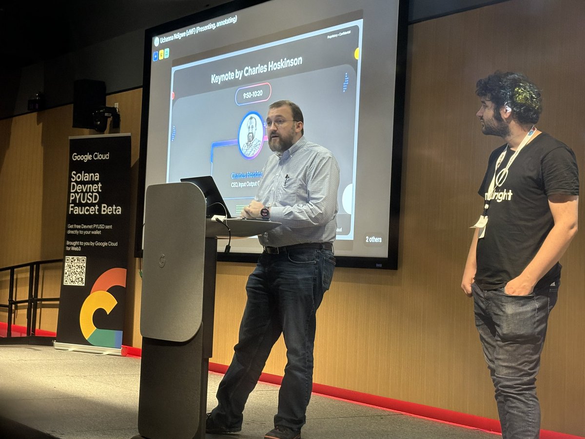 NTG (@essexbubbz) on Twitter photo Keynote at the <a href="/googlecloud/">Google Cloud</a> ZK AI summit by <a href="/IOHK_Charles/">Charles Hoskinson</a> talking <a href="/MidnightNtwrk/">Midnight</a> with <a href="/SebastienGllmt/">Sebastien Guillemot</a> Keynote at the <a href="/googlecloud/">Google Cloud</a> ZK AI summit by <a href="/IOHK_Charles/">Charles Hoskinson</a> talking <a href="/MidnightNtwrk/">Midnight</a> with <a href="/SebastienGllmt/">Sebastien Guillemot</a>