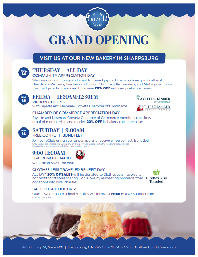 96.1 The Beat (@thebeatatl) on Twitter photo Join <a href="/mannisupreme/">THE MOST ENERGETIC ENTERTAINER</a> this Saturday at Nothing Bundt Cakes new Sharpsburg location from 9AM-11AM! See you there! Join <a href="/mannisupreme/">THE MOST ENERGETIC ENTERTAINER</a> this Saturday at Nothing Bundt Cakes new Sharpsburg location from 9AM-11AM! See you there!
