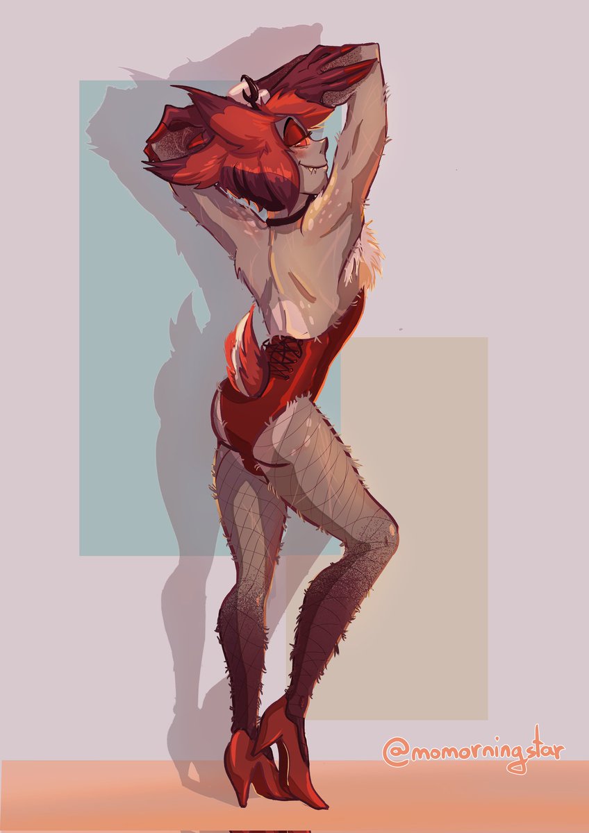 momorningstar_'s tweet image. Al joins the fun ❤️ I really wanted to make him fluffy

#hazbinhotel #alastor #radiodemon