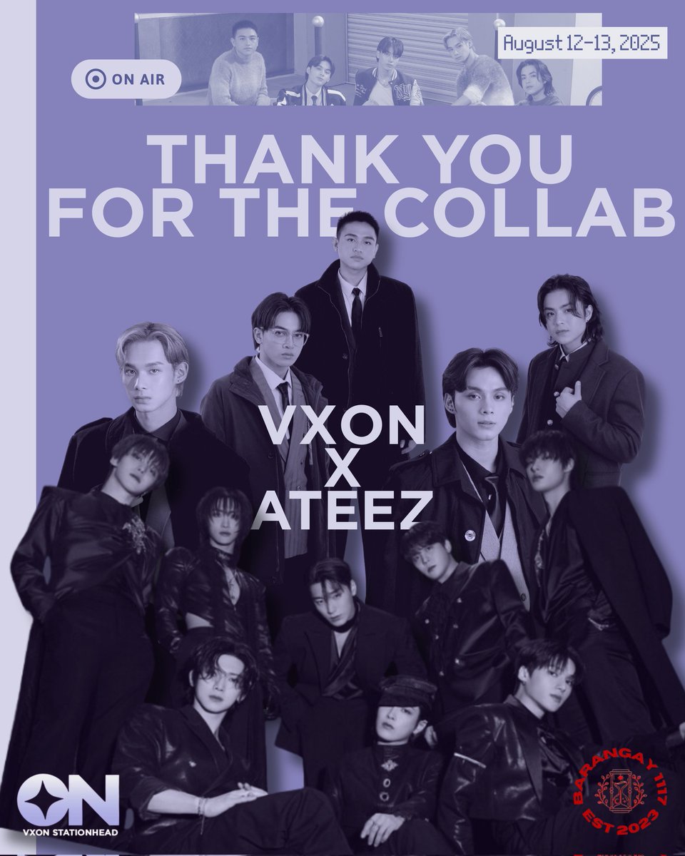 We had so much fun talking to you, ATINYs! and we really enjoyed listening to ATEEZ's songs! Thank you so much for joining us in our 2 day collab and all i can say is it's a success! til our next collaboration! ౨ৎ💜 

Lovelotss, 
- VIXIES, DJ Virus 💚

#VXON #ATEEZ