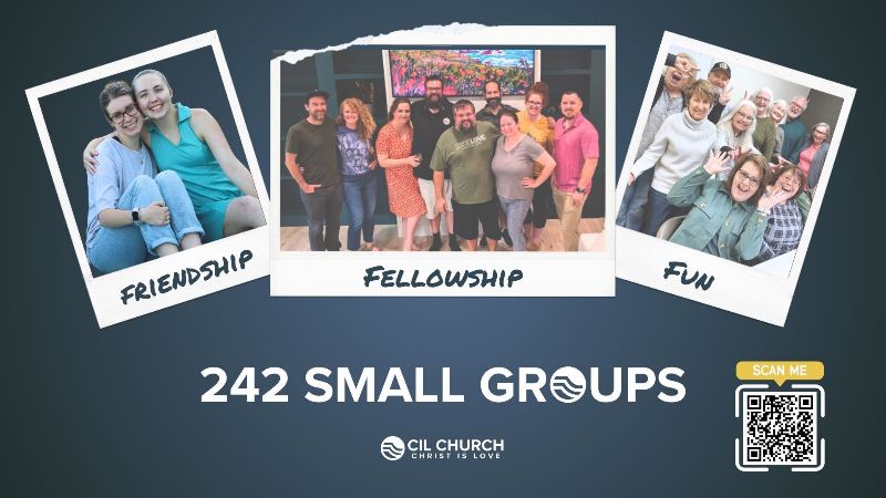 242 Small Groups launch the week of August 17!

242 Small Groups are back!

We’d love to invite you into community at CIL Church. If you are interested in joining a 242 Small Group, go to the link below and find a 242 Small Group.

cil.churchcenter.com/groups/242-sma…