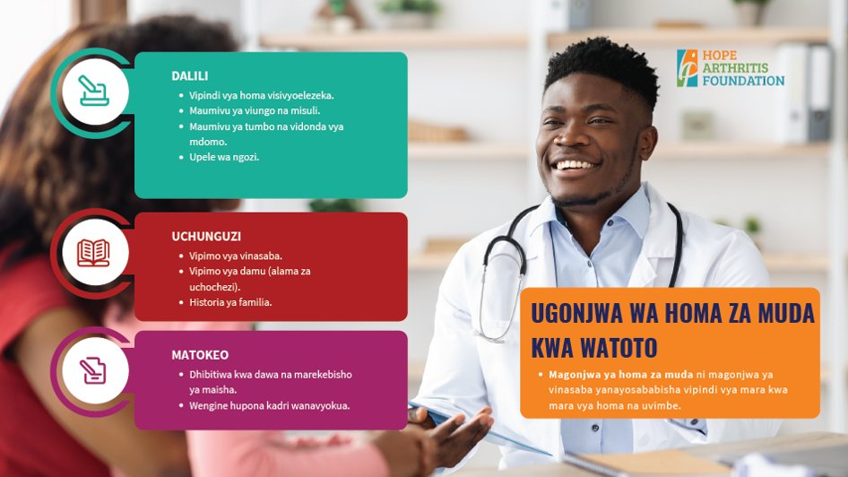angela_migowa's tweet image. 🔥 Not every fever is an infection.

Some children have Periodic Fever Syndromes — uncontrollable fevers + joint pain, rash, or red eyes, without infection.
💡 Treatment: Biologics that target the fever pathway.

📄 Read info sheets (EN/SWA/FR) + more
🌍 hopearthritisfoundation.org/patient-inform…