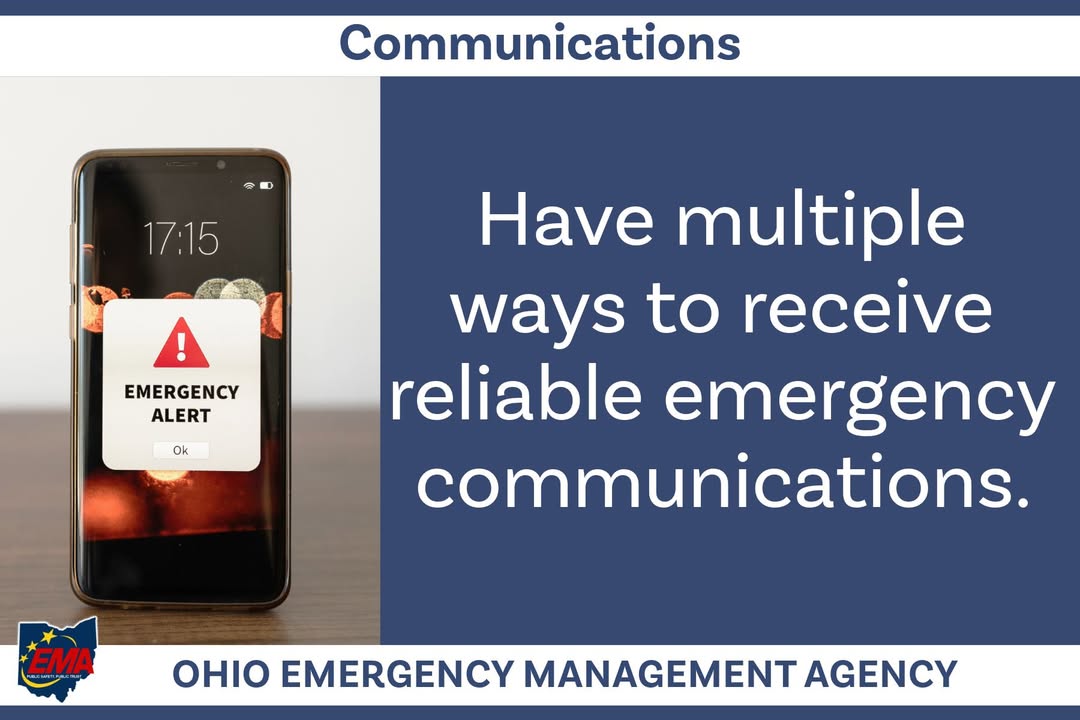 There are many ways to get trusted emergency information. Find out which ones work best for you before disaster strikes. To learn more, visit: bit.ly/47fr0kC #OhioEMA