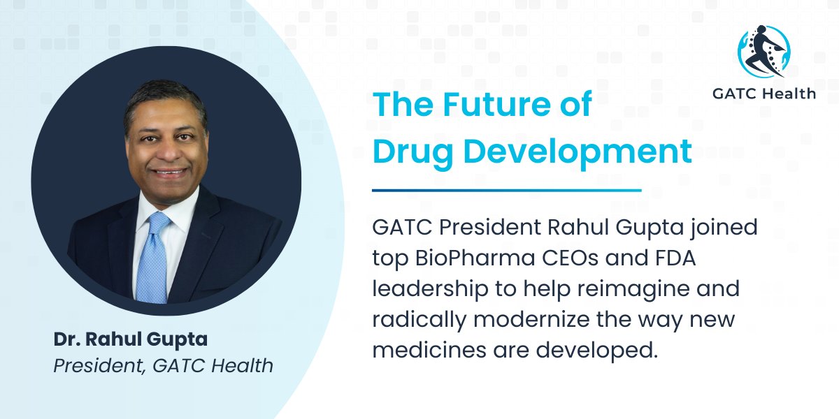 GATC President <a href="/RahulGupta/">Rahul Gupta</a> joined #BioPharma leaders &amp; <a href="/FDA/">FDA</a>’s <a href="/MartyMakary/">Marty Makary MD, MPH</a> for a CEO Roundtable on modernizing #DrugDevelopment. 

As the only AI-first company attending, we shared how our MAT™ Platform answers the FDA’s call to reduce animal testing &amp; accelerates decisions.